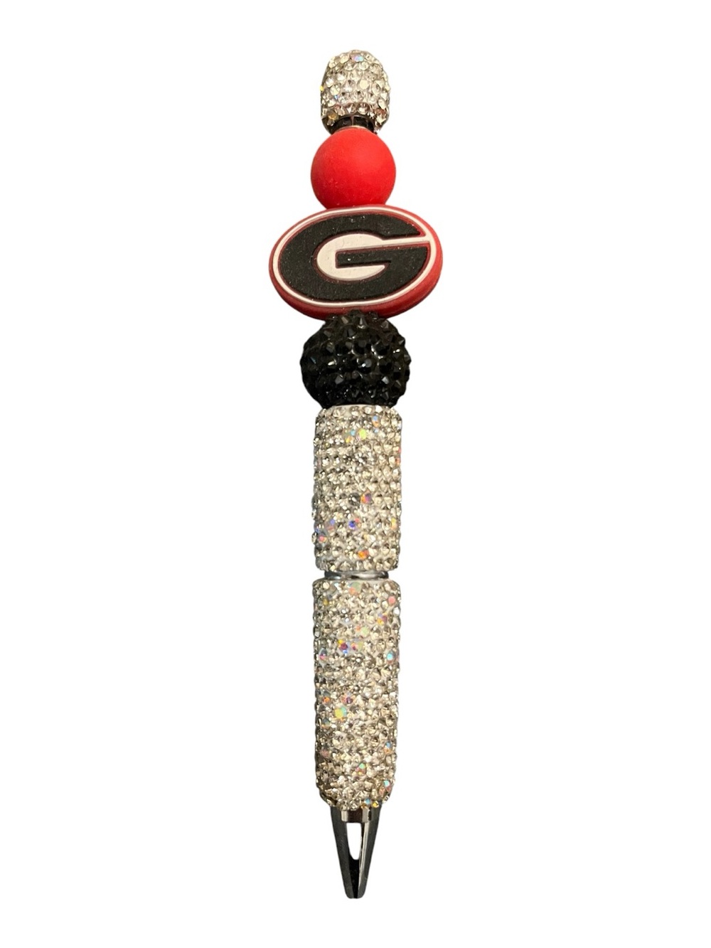 Georgia Bulldogs Red & Black Crystal Bling Pen